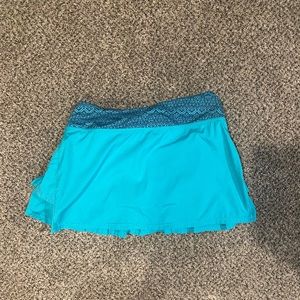 Aqua blue Ivivva ruffled skirt